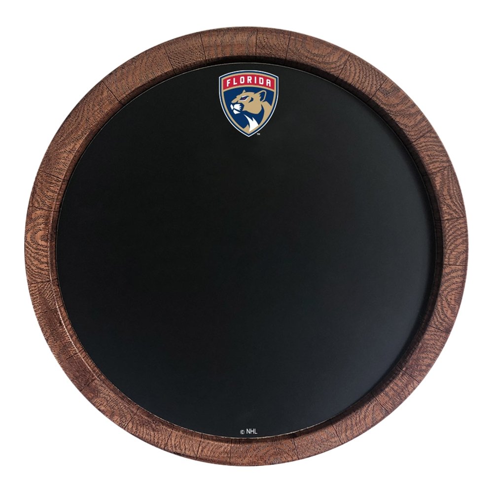 Florida Panthers: Chalkboard "Faux" Barrel Top Sign - The Fan-Brand