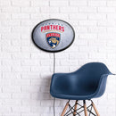 Florida Panthers: Ice Rink - Oval Slimline Lighted Wall Sign - The Fan-Brand