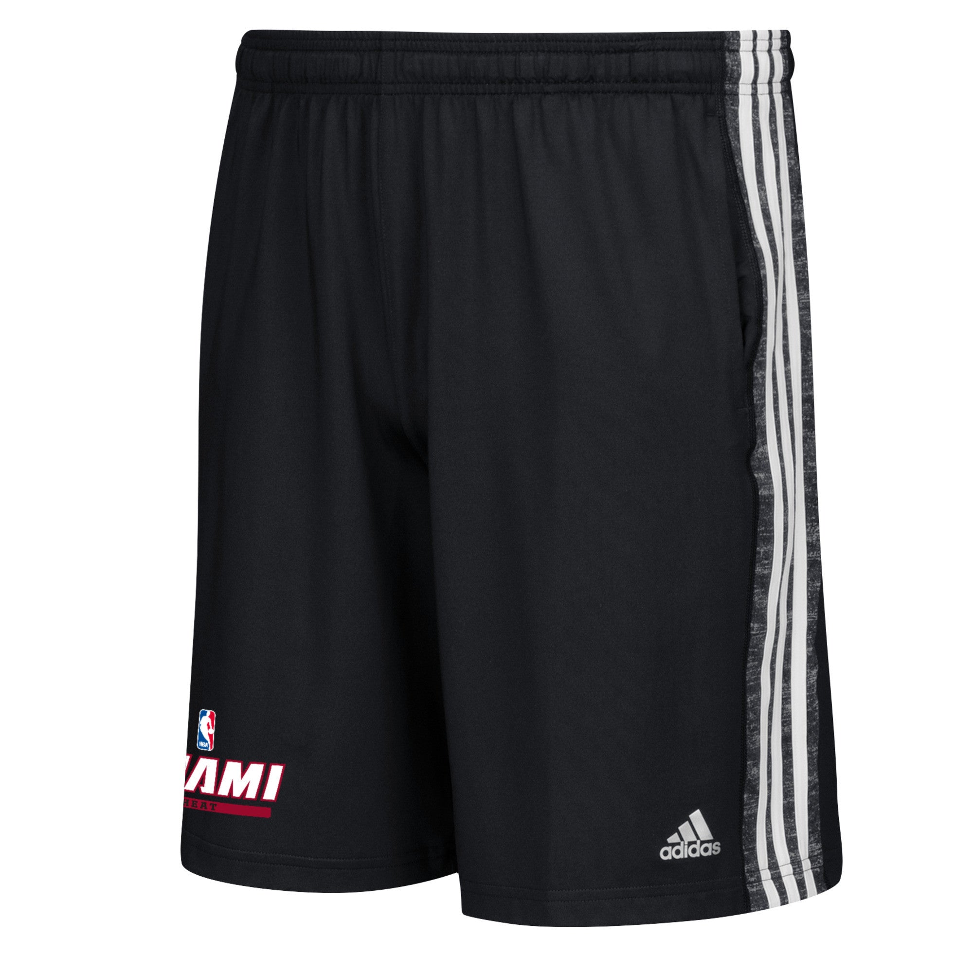 Miami Heat BLK Team Issue Shorts 745PA - CanesWear at Miami FanWear Men's Shorts Adidas CanesWear at Miami FanWear