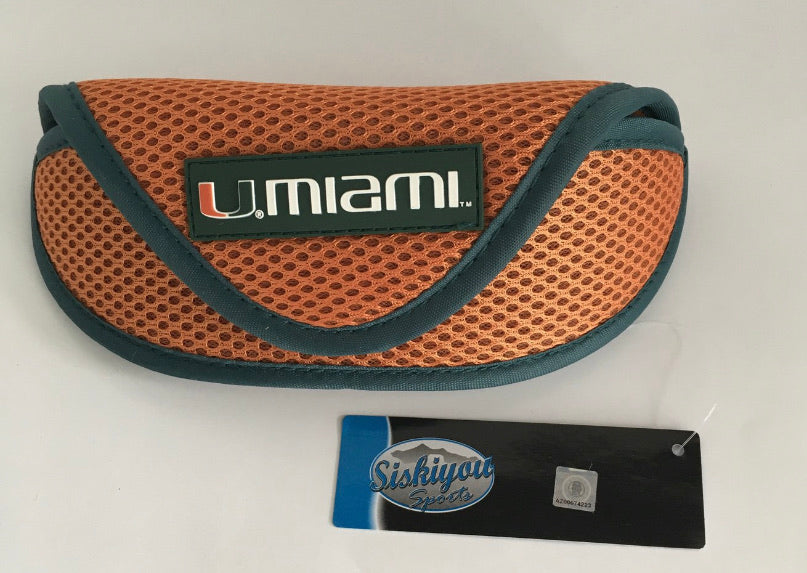 Miami Hurricanes Eye and Sunglasses Case - Orange