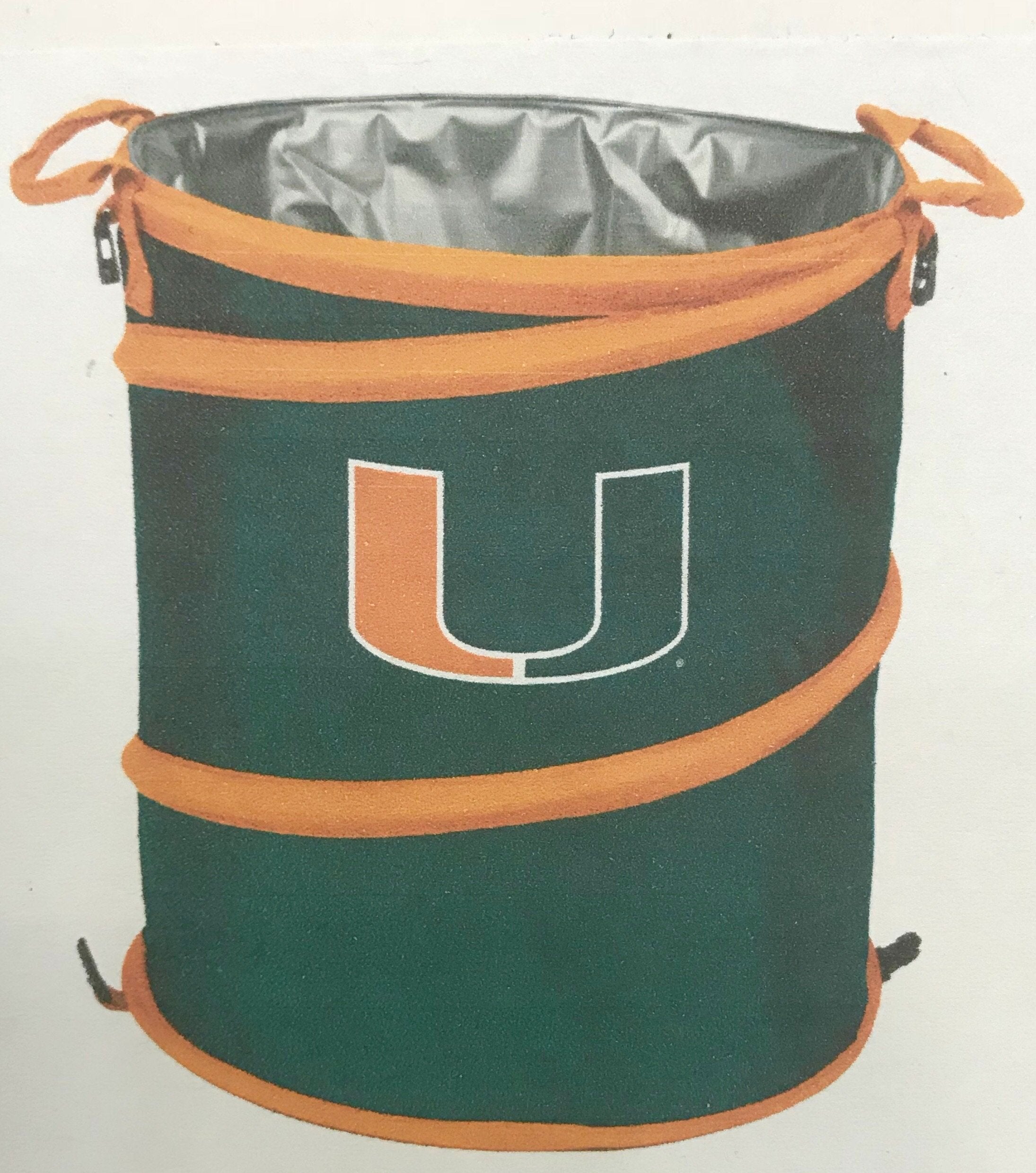 Miami Hurricanes Collapsible 3-in-1 Cooler, Trash Can, Hamper