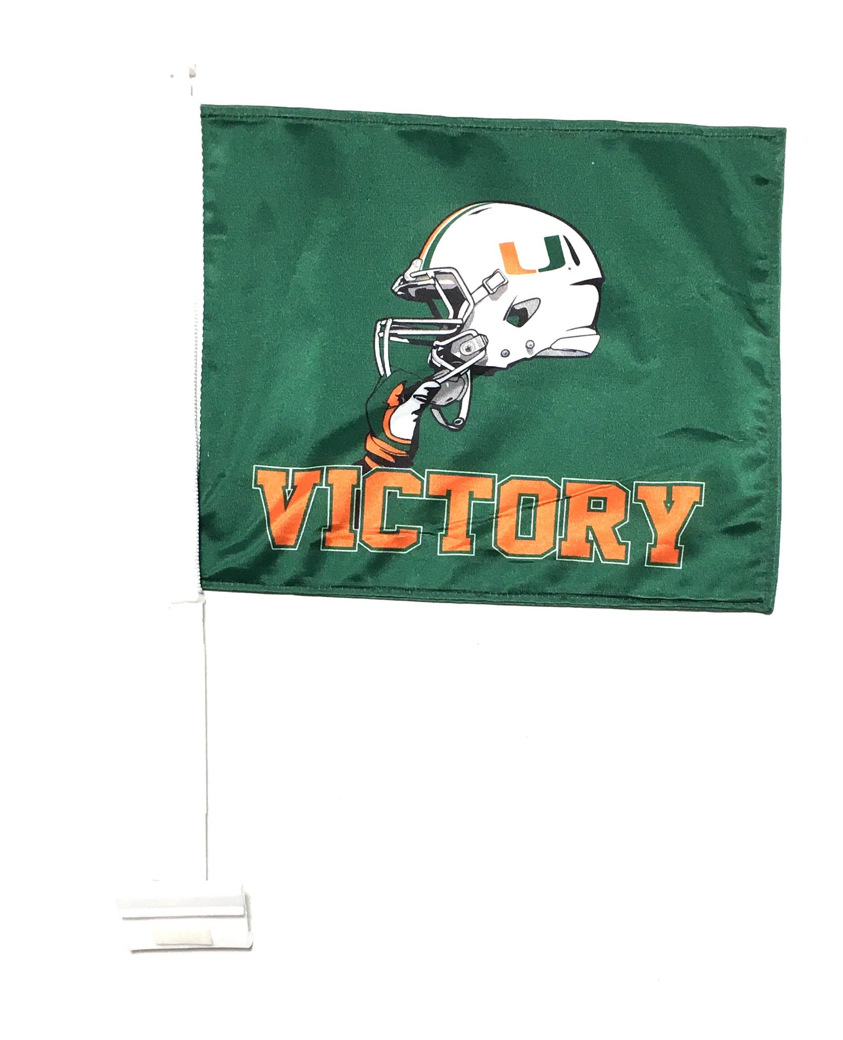 Miami Hurricanes Victory Car Flag