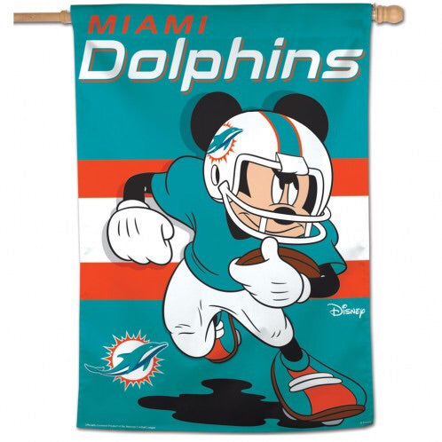Miami Dolphins Disney 28" x 40" Vertical Flag