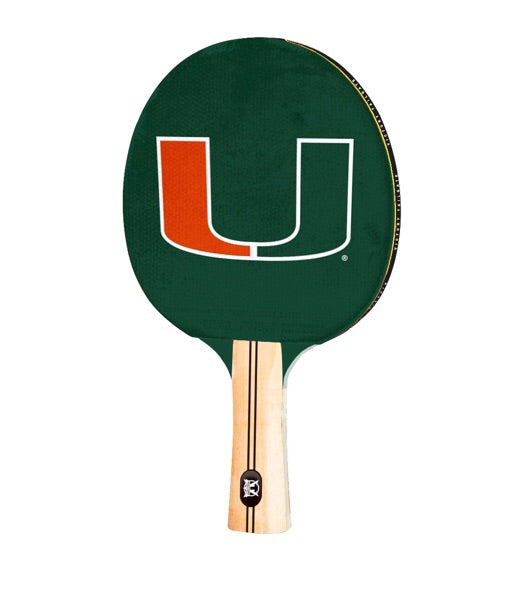 Miami Hurricanes Table Tennis Ping Pong Paddle