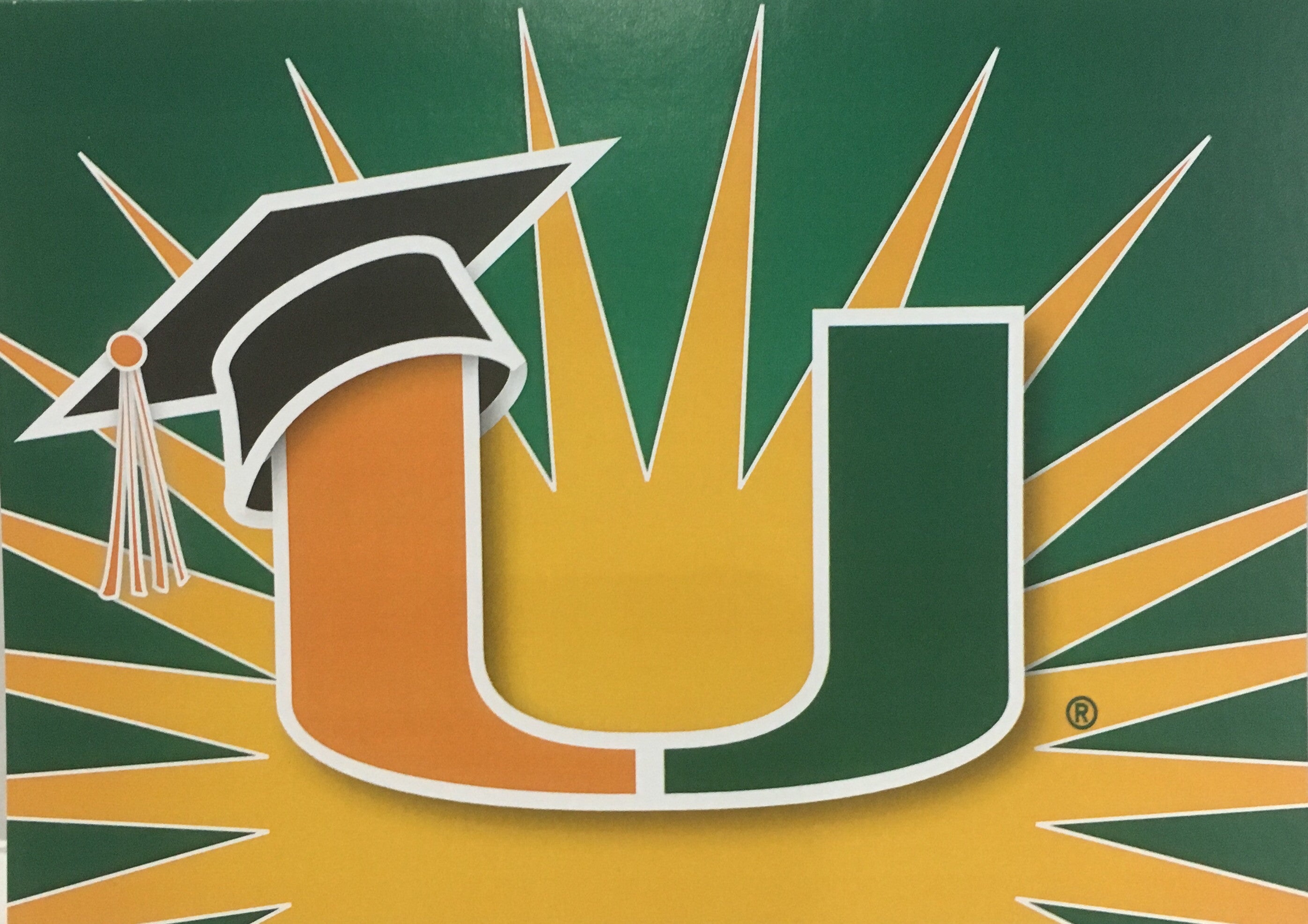 Miami Hurricanes Graduation Card