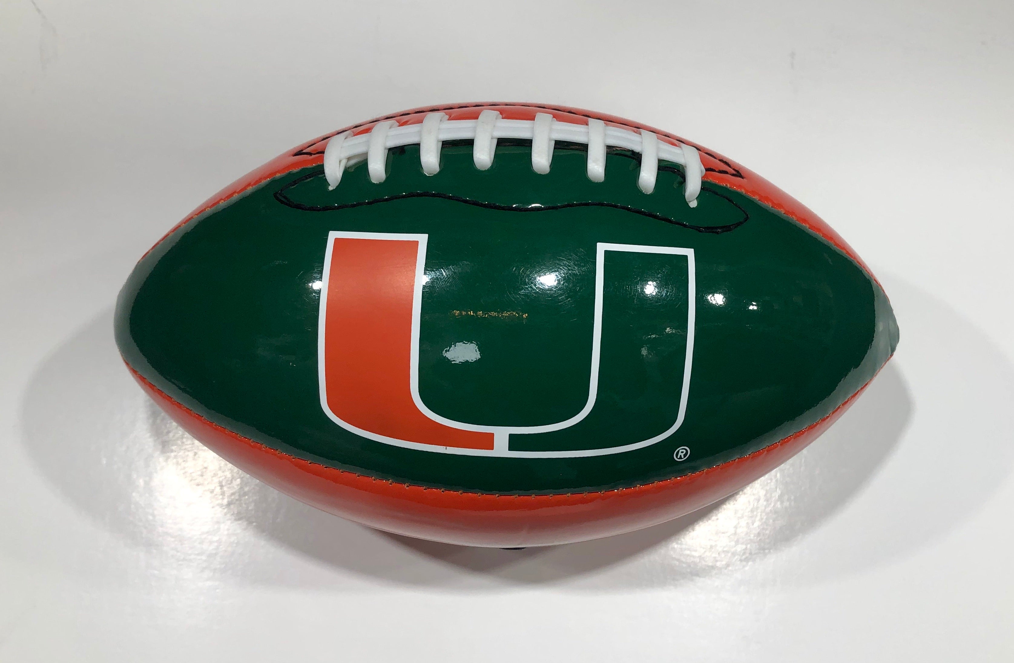 Miami Hurricanes adidas Adiblitz University Mini Glossy Football