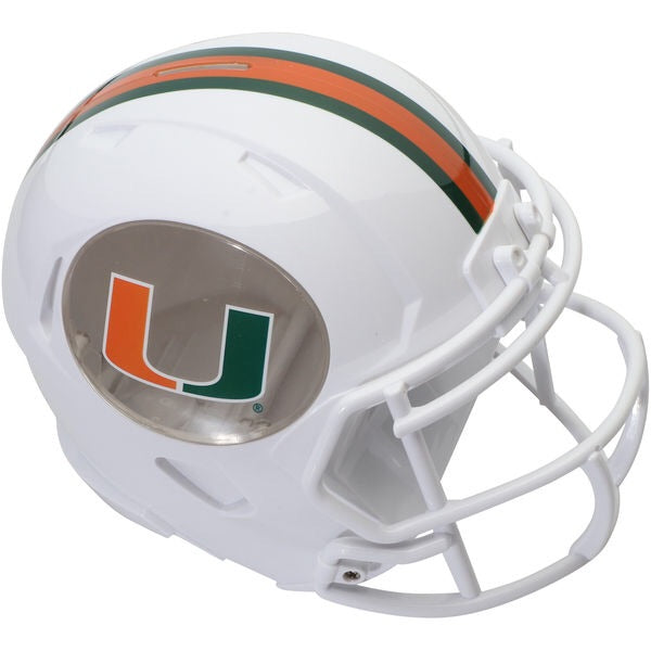 Miami Hurricanes Football Helmet Bank