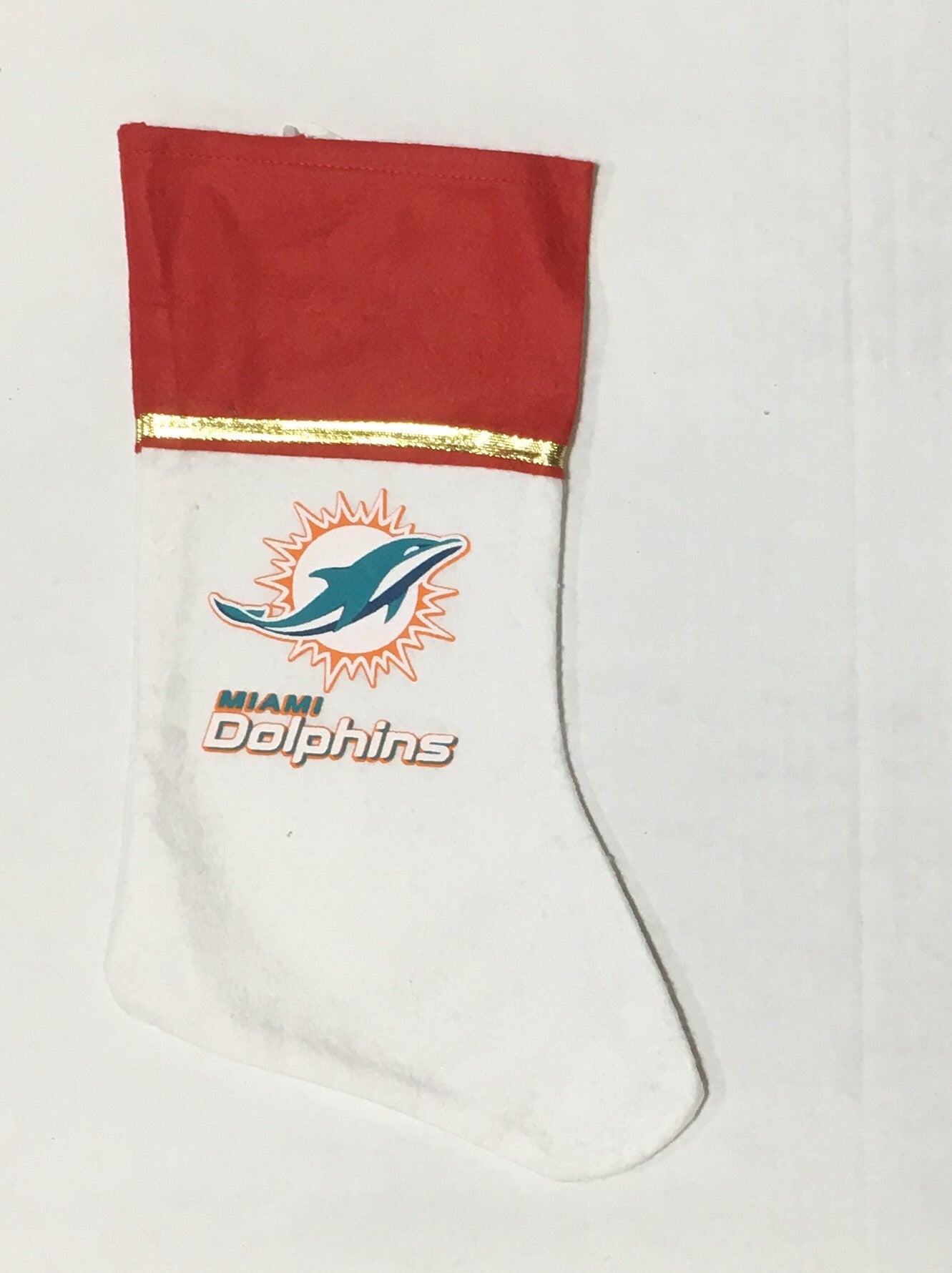 Miami Dolphins Stocking - CanesWear at Miami FanWear general not tracked CanesWear at Miami FanWear