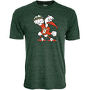 Miami Hurricanes Men's 5 Rings POW T-Shirt - Green