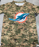 Miami Dolphins Dry-Tek Digi Camo Youth T-Sihirt