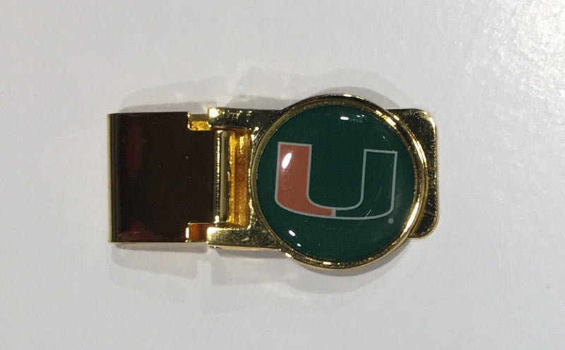 Miami Hurricanes Logo Gold Classic Money Clip