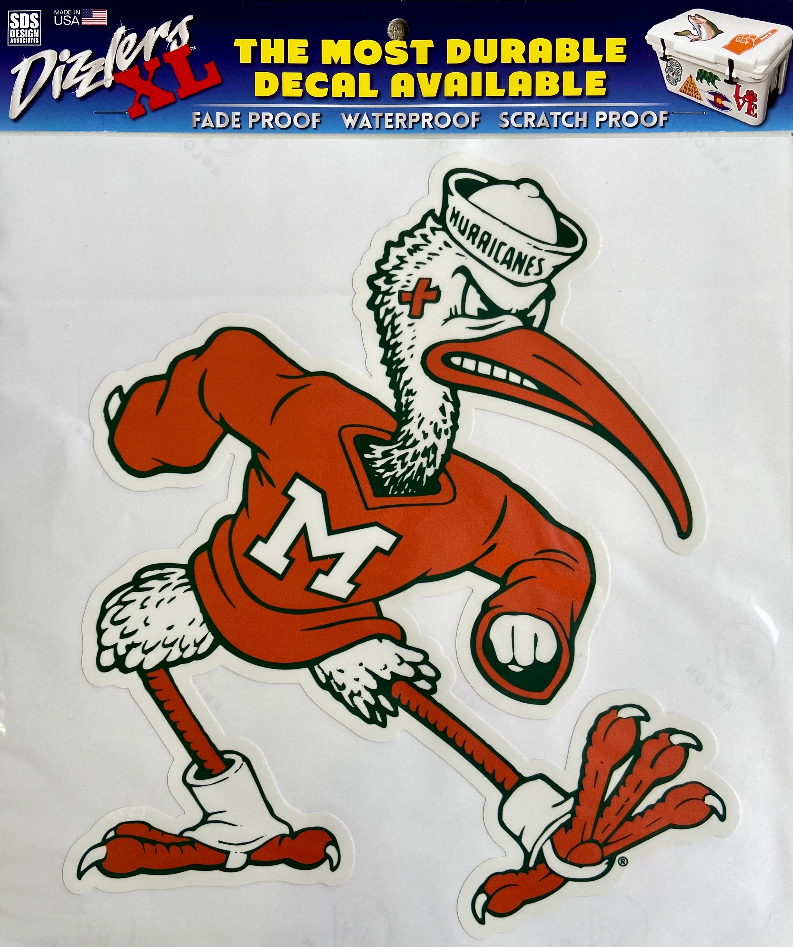 Miami Hurricanes Ibis Vault Dizzler Decal - Ultra Durable