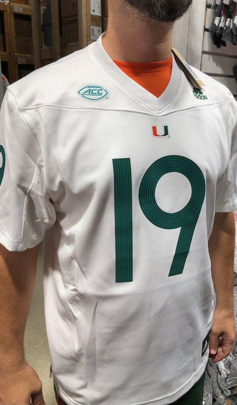 Miami Hurricanes Premier Parley Football Jersey - White