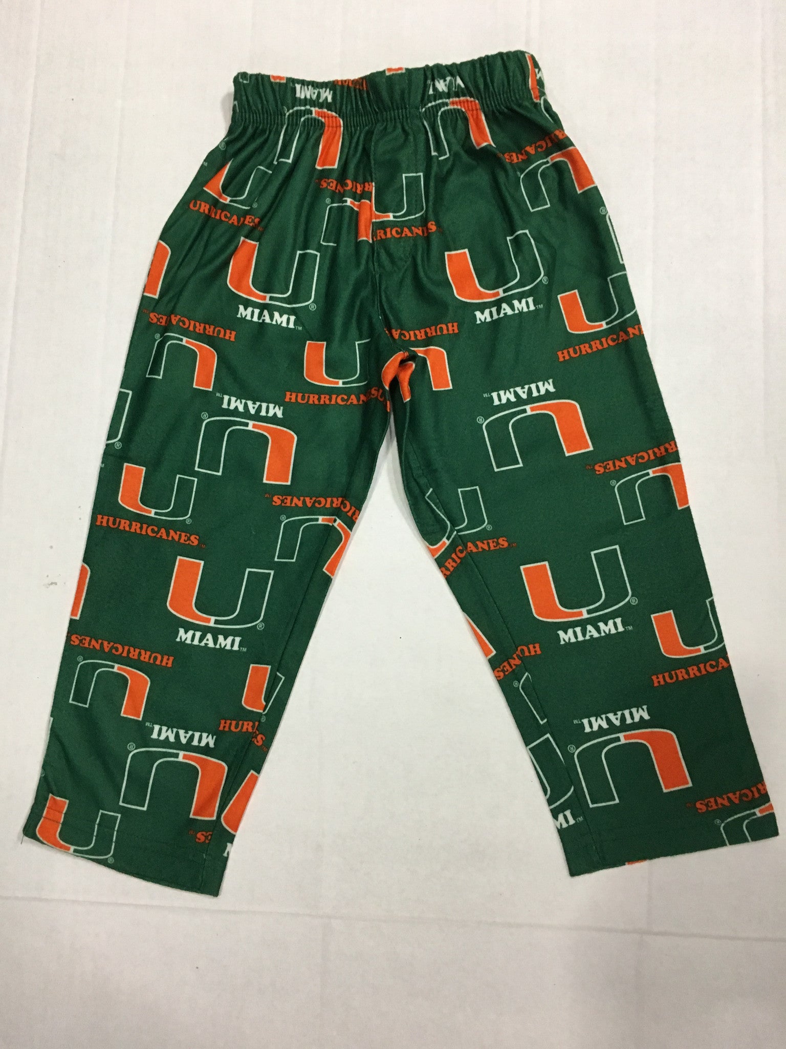 Miami Hurricanes Youth Pajama Pants - Green