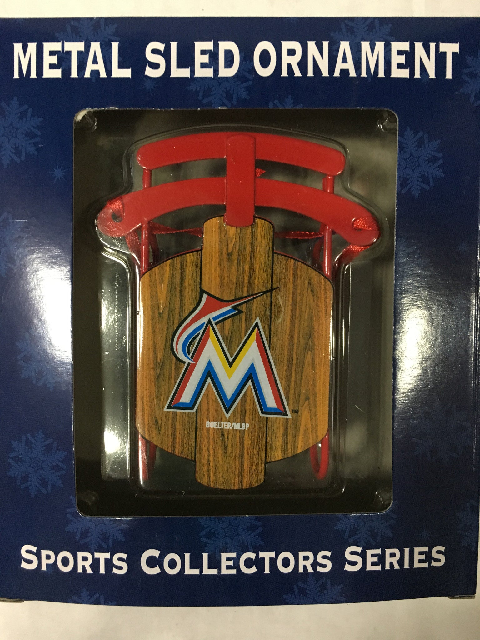 Miami Marlins Sled Ornament