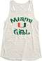 Miami Hurricanes Women’s Miami U Girl Racerback Tank Top - Oatmeal