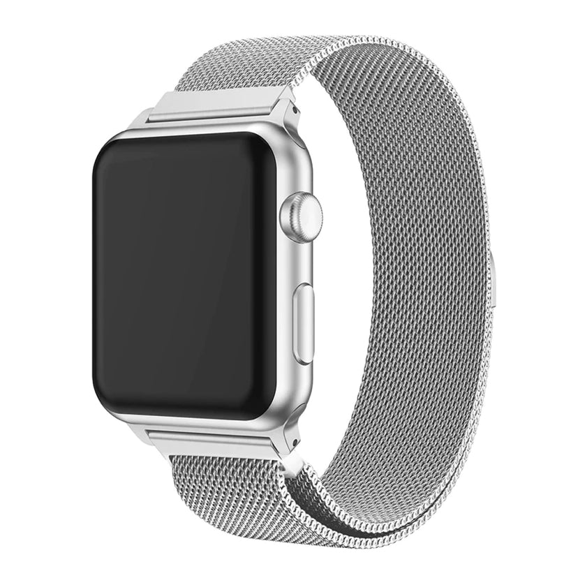 Miami Hurricanes Apple Watch Band - Stainless Steel Mesh