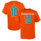 Miami Dolphins Tyreek Hill Youth Mainliner Player N&N T-Shirt - Orange
