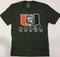 Miami Hurricanes Youth Five Rings All About The U T-Shirt - Green