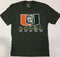 Miami Hurricanes Youth Five Rings All About The U T-Shirt - Green