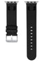 Miami Hurricanes Apple Watch Band - Black Leather