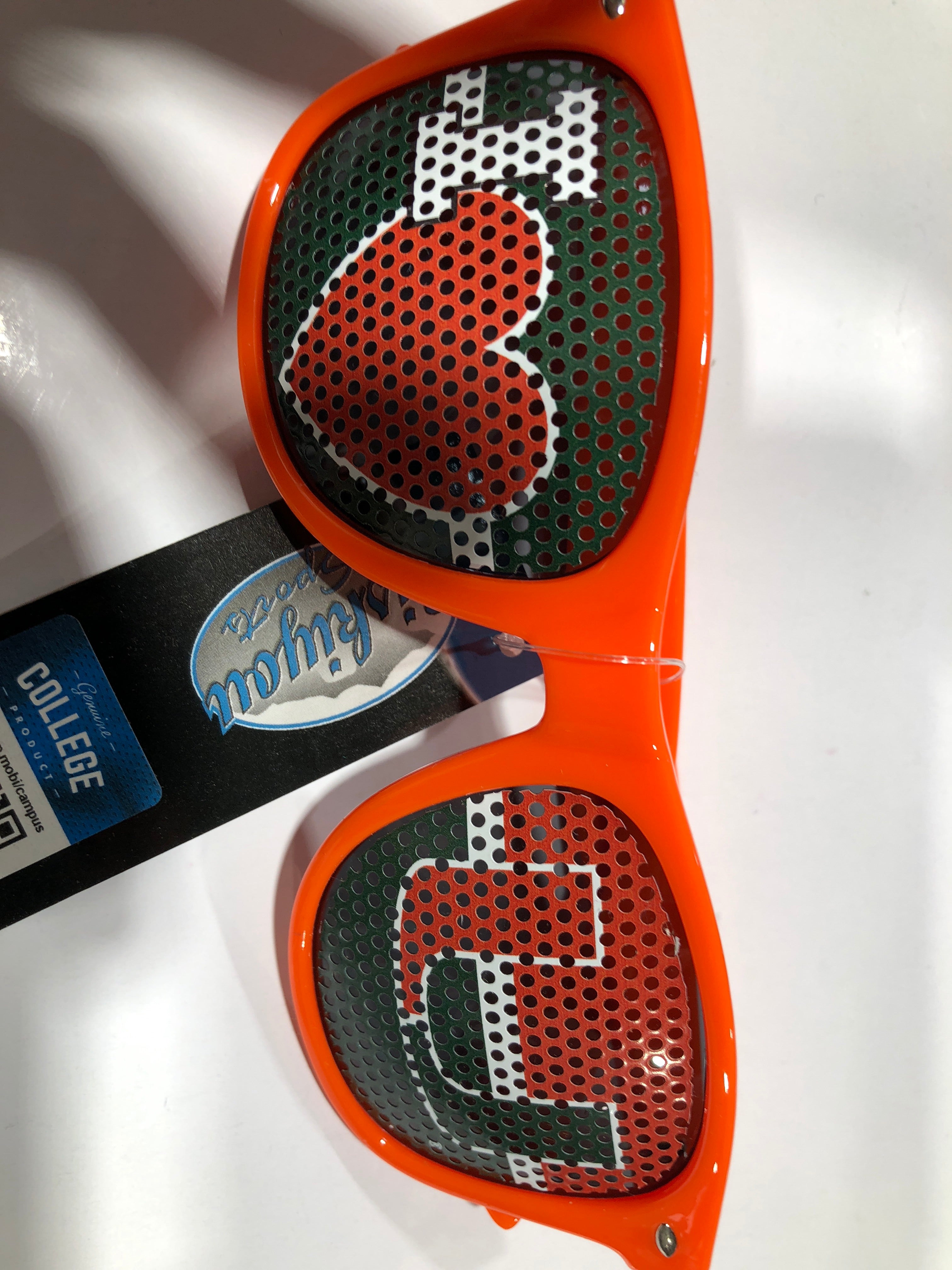 Miami Hurricanes Party Shades Sunglasses