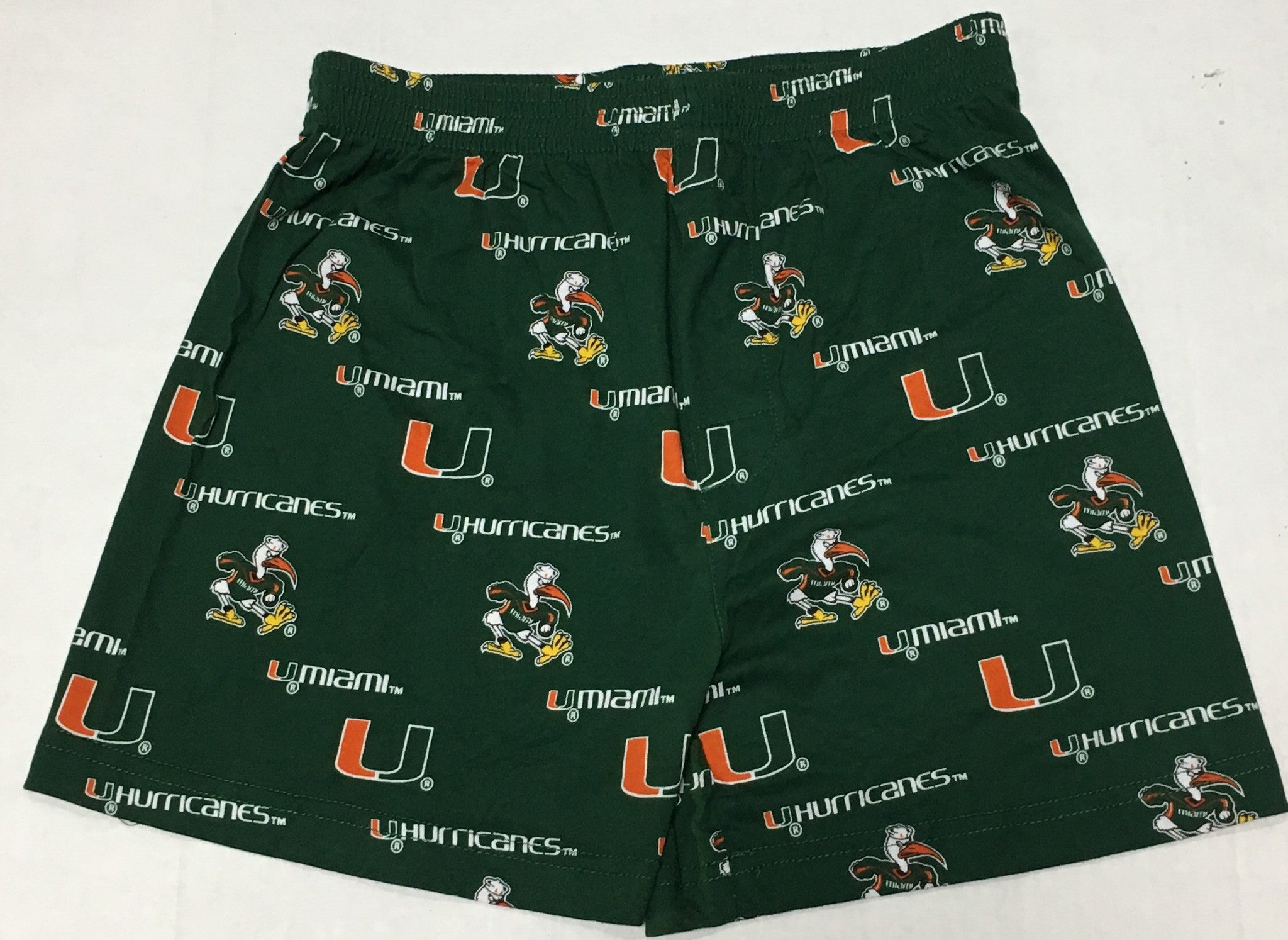 Miami Hurricanes Youth Maverick Printed Knit Boxer Shorts