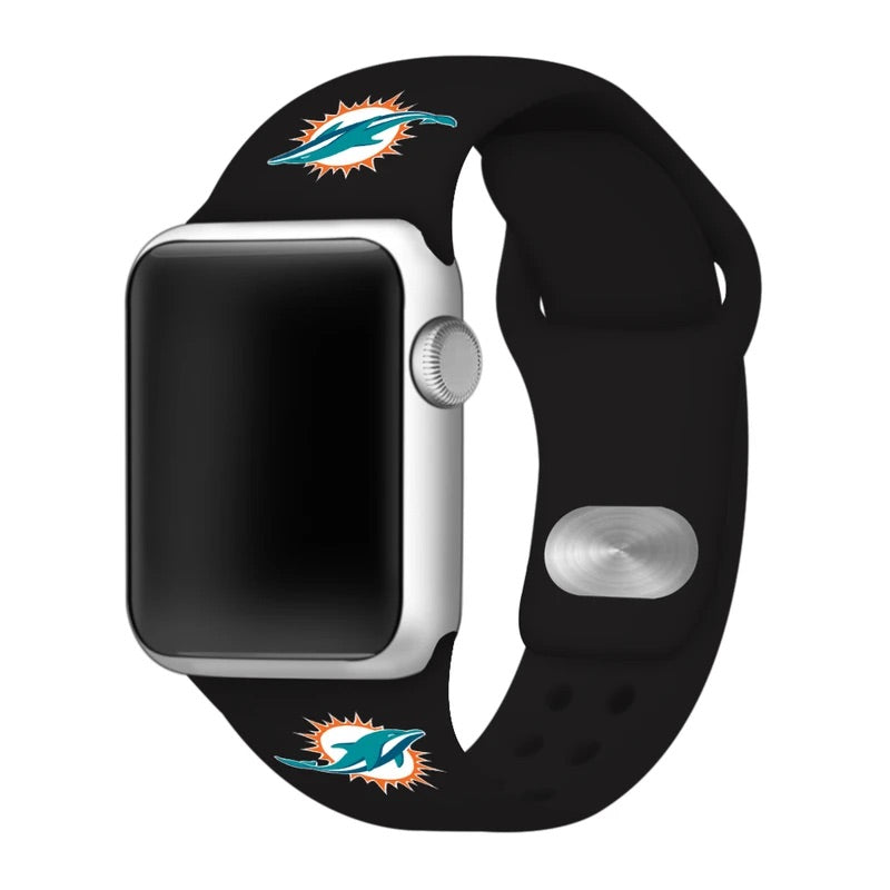 Miami Dolphins Apple Watch Band - Black
