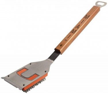Miami Hurricanes Sportula Classic Grill Brush with Bottle Opener