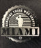 Miami Hurricanes OHT Honoring Those Who Served T-Shirt - Charcoal