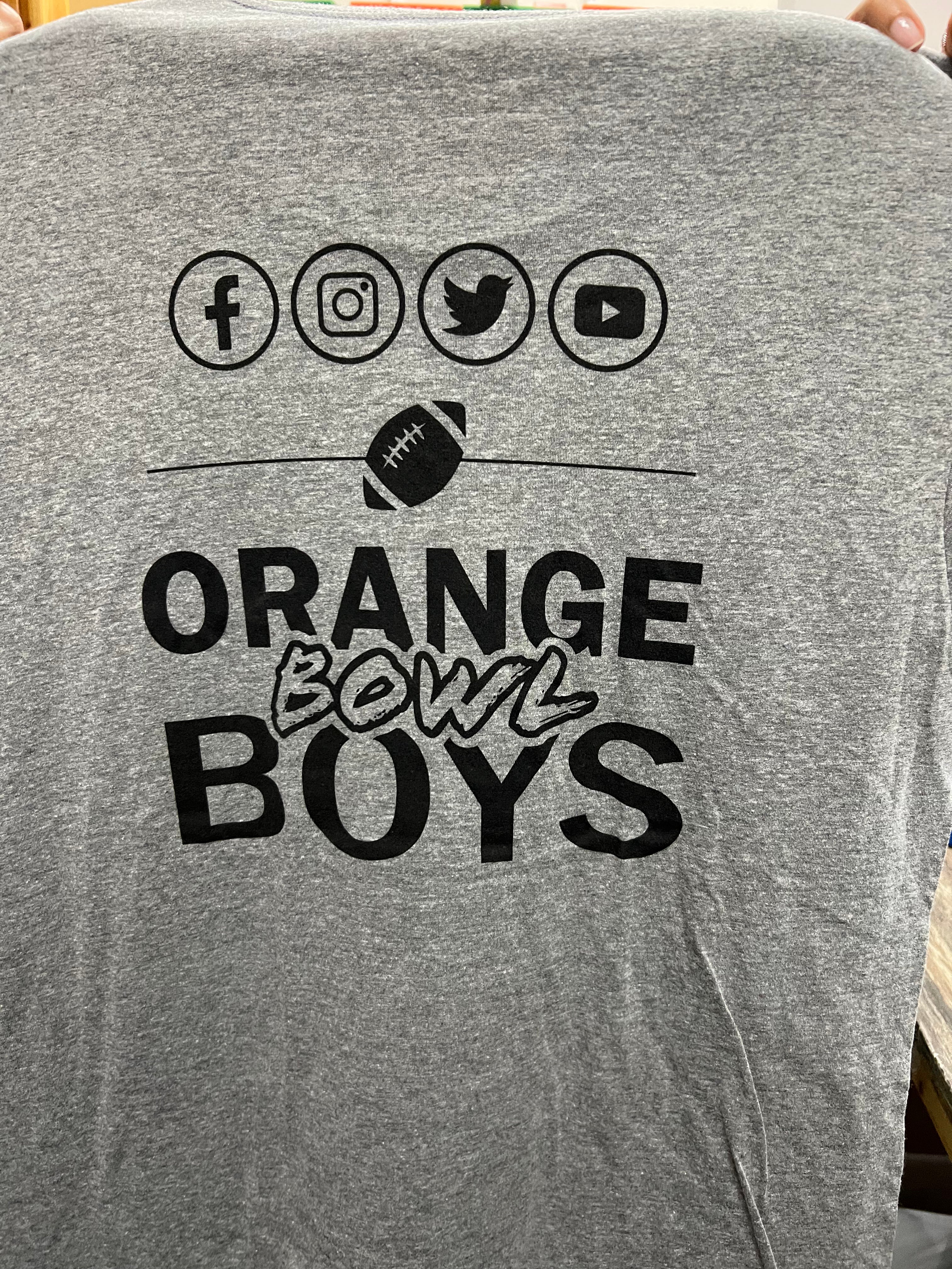Orange Bowl Boys #OBB “Mario Era” Men’s Tri-Blend T-Shirt - Heather Grey