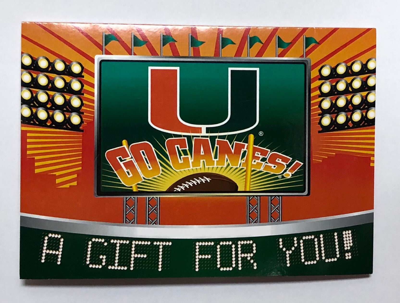 Miami Hurricanes Gift Card Holder