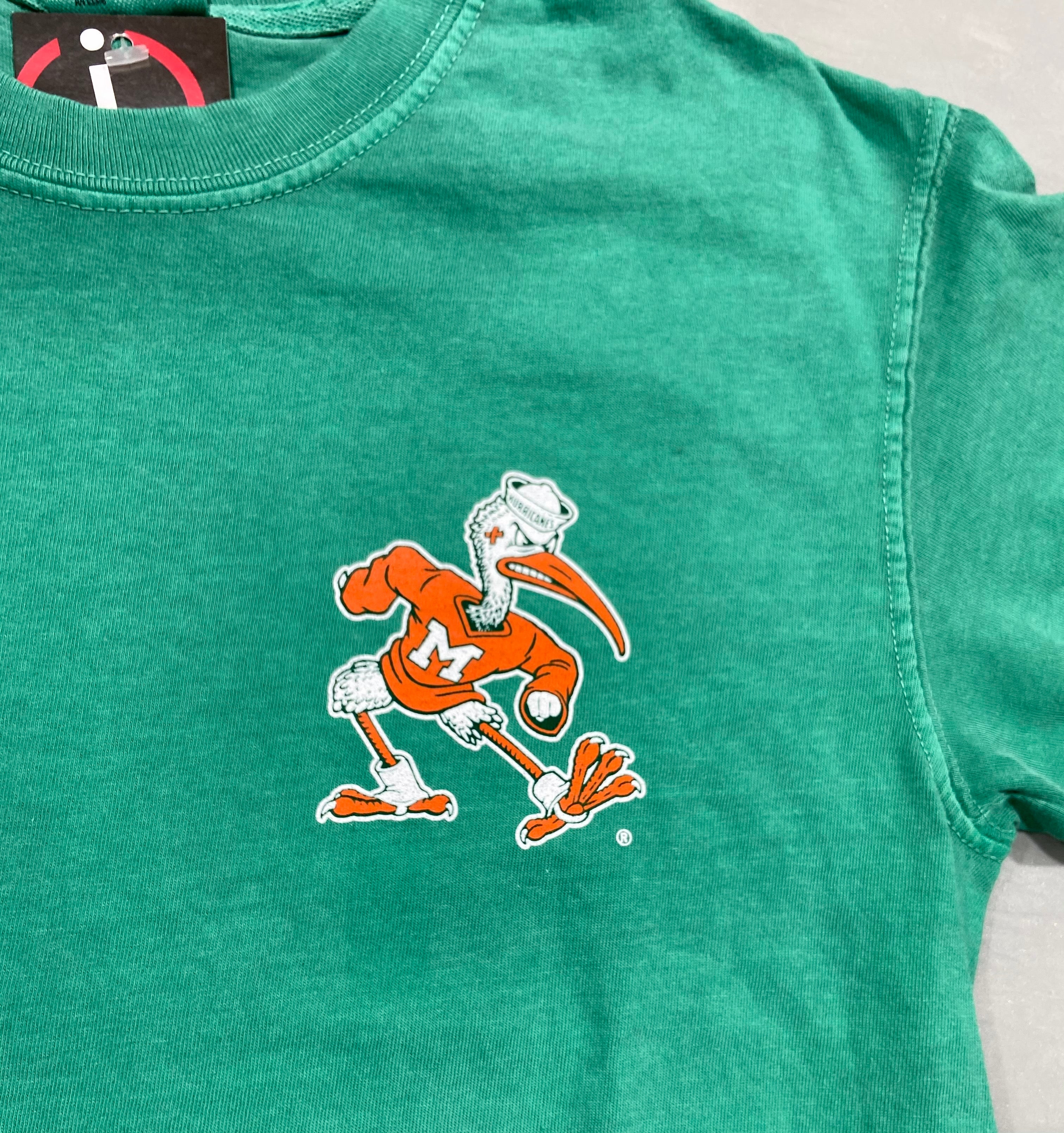 Miami Hurricanes Jeep Adventure Beach Comfort Colors T-Shirt - Grass Green