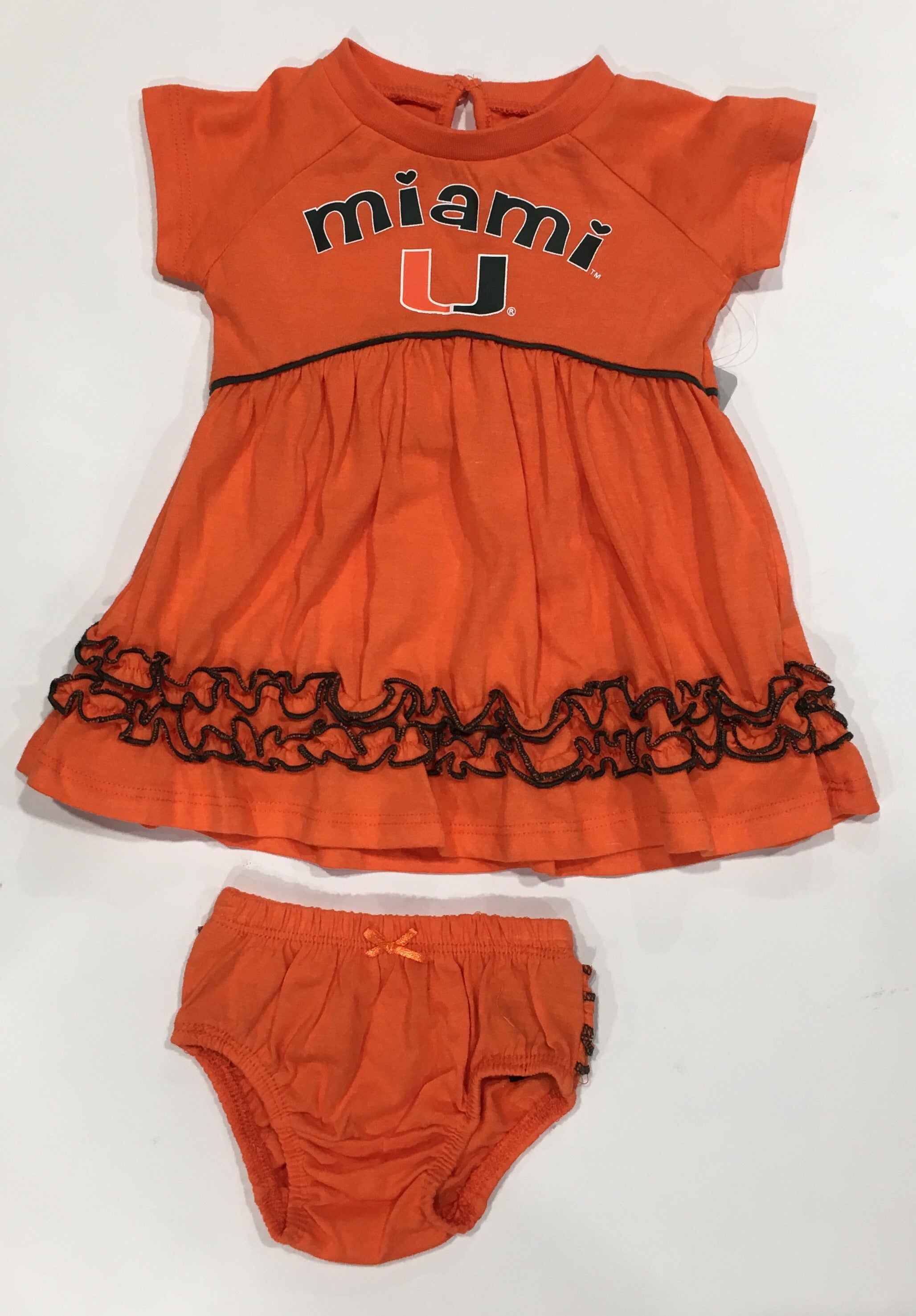 Miami Hurricanes  INFANT GIRLS PLUCKY DRESS SET - Orange