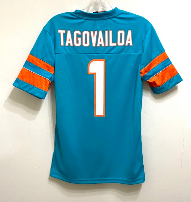 Miami Dolphins Textured Tua Tagovailoa V-Neck Shirt – Aqua