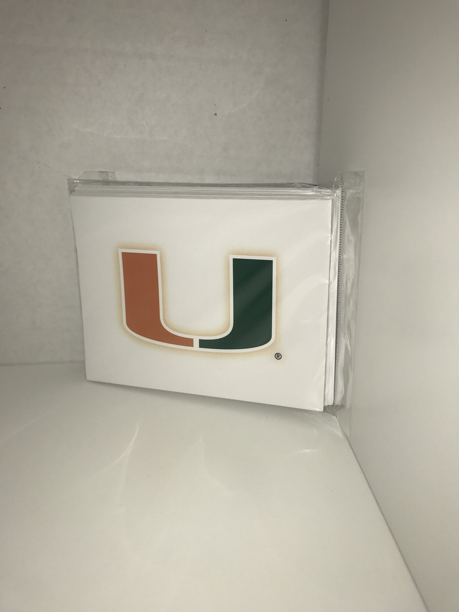 Miami Hurricanes U Note Cards - 10 pack - CanesWear at Miami FanWear  The Fanatic Group CanesWear at Miami FanWear