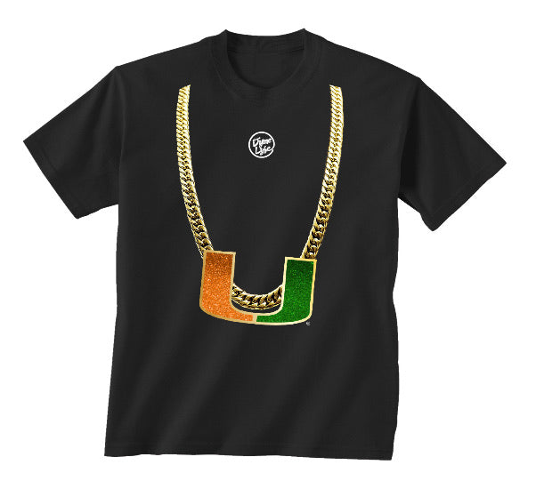 miami hurricanes turnover chain shirt