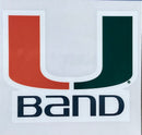 Miami Hurricanes U Band Vinyl Decal - 3"