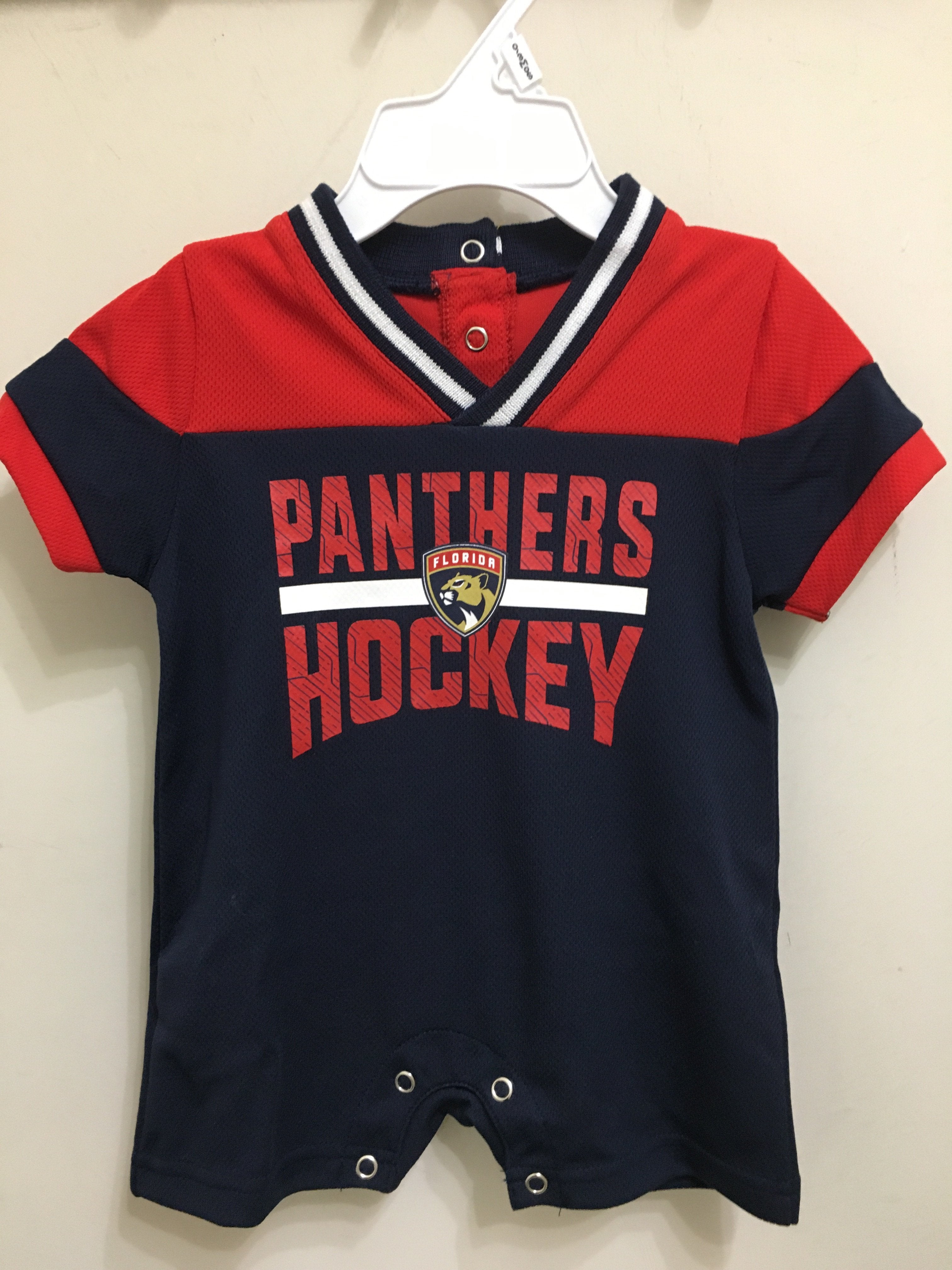 Florida Panthers Toddler Blocked Romper Onesie