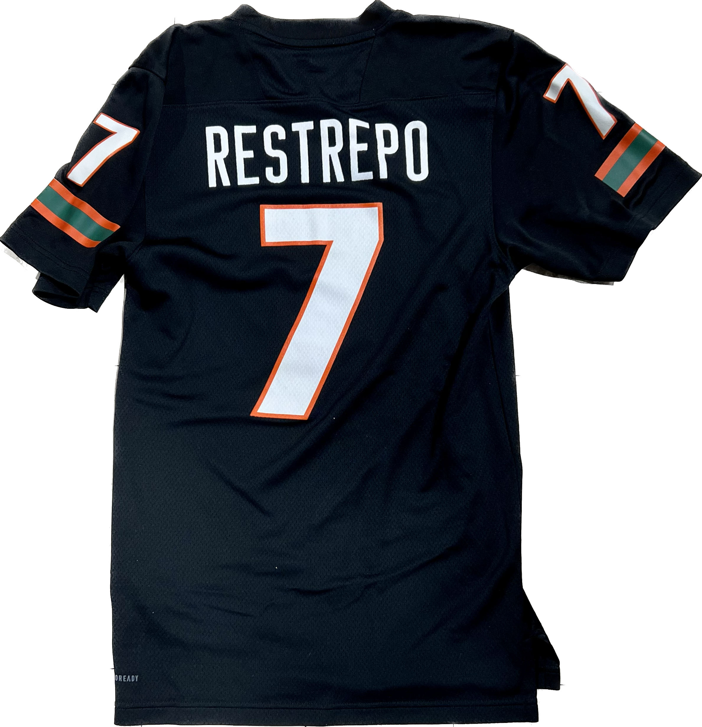 Miami Hurricanes adidas Xavier Restrepo # 7 Jersey - Black