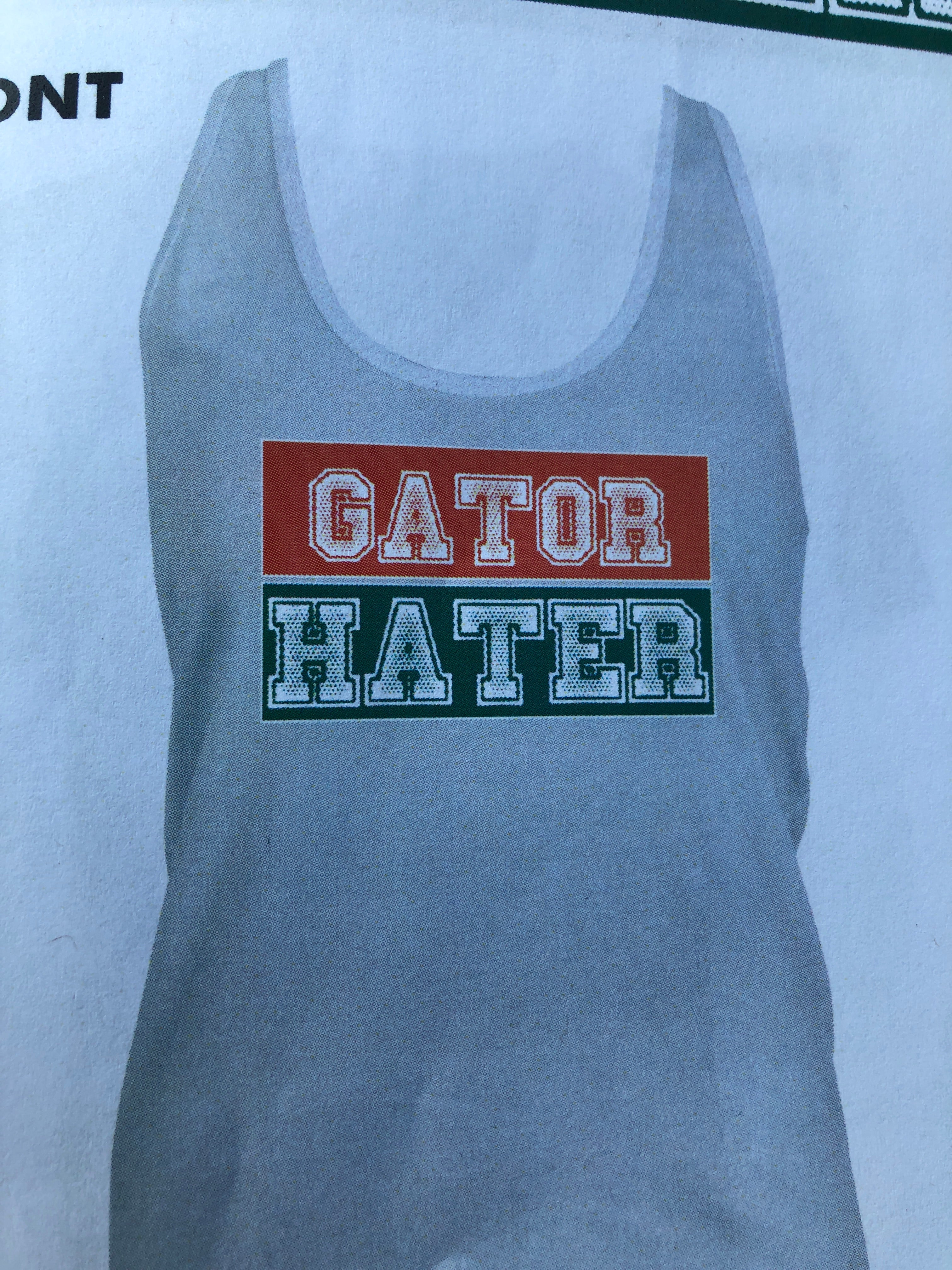 Gator Hater Women’s Tank Top -White