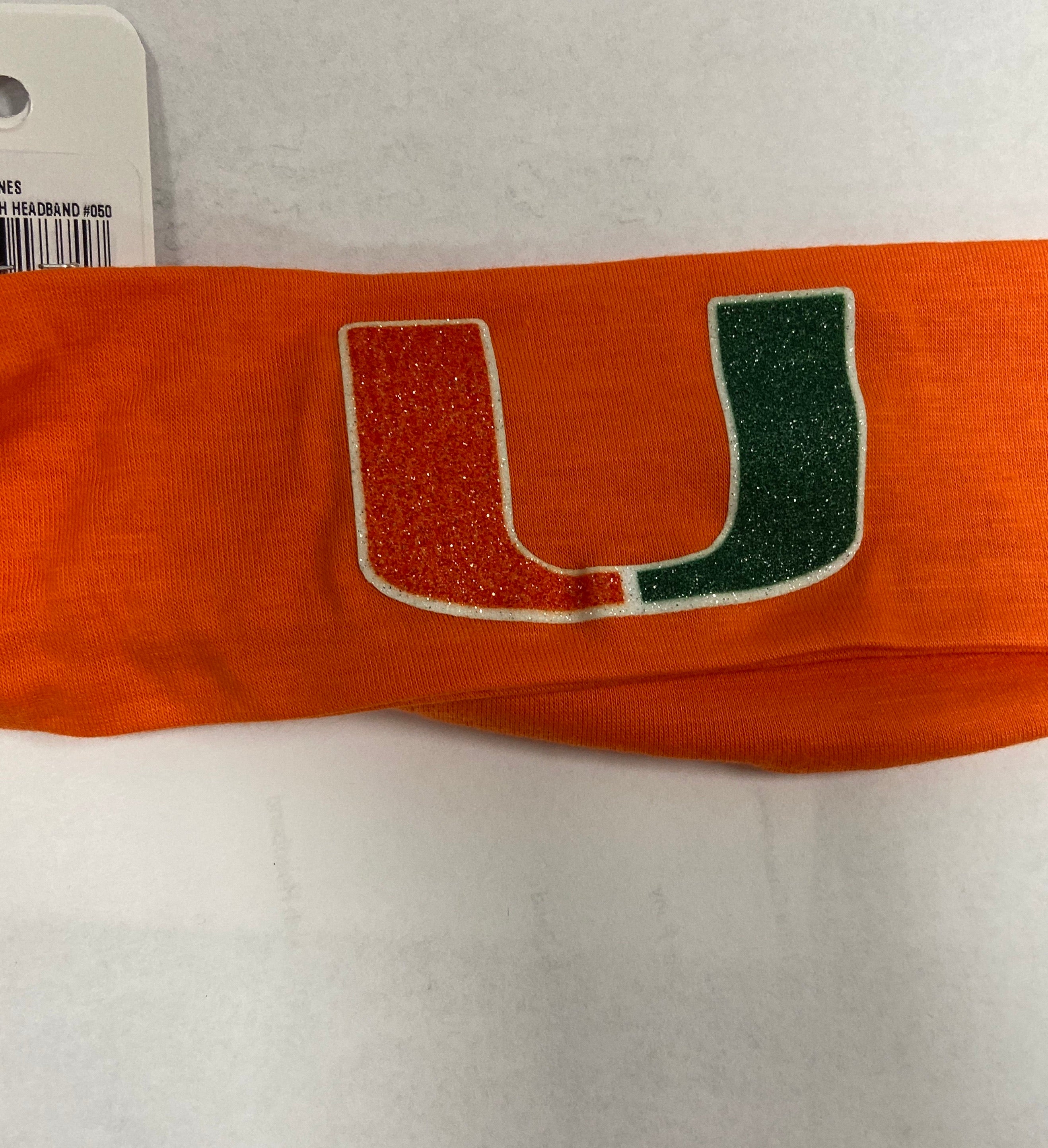 University of Miami Cotton Stretch Headband