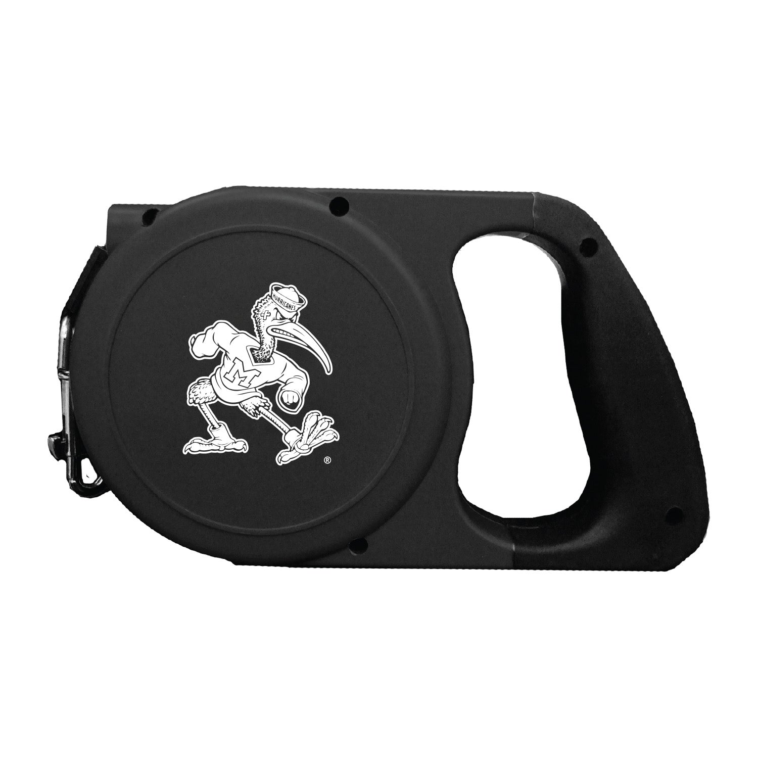 Miami Hurricanes Retractable Pet Leash - Black