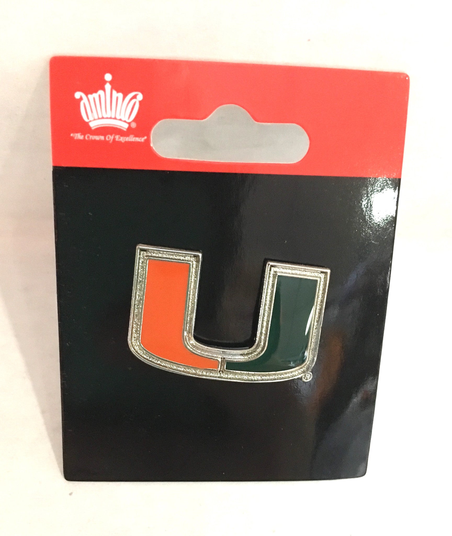 Miami Hurricanes U Logo Pin