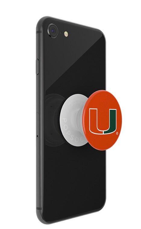 Miami Hurricanes Popsocket U Logo - Orange