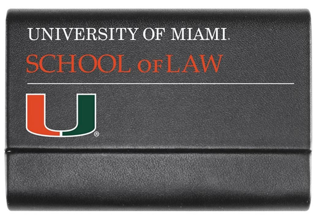 Miami Hurricanes School of Law Business Card Case