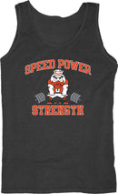 Miami Hurricanes Speed Power Strength Tank Top - Black