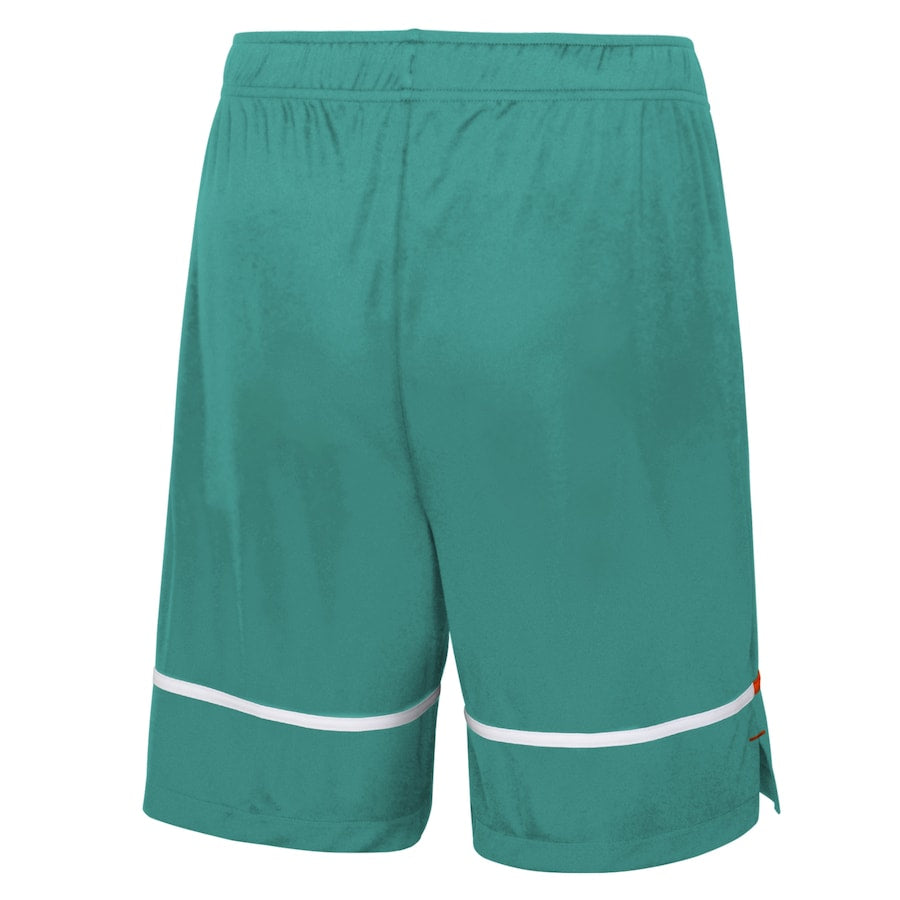 Miami Dolphins New Era Rusher Training Shorts Aqua