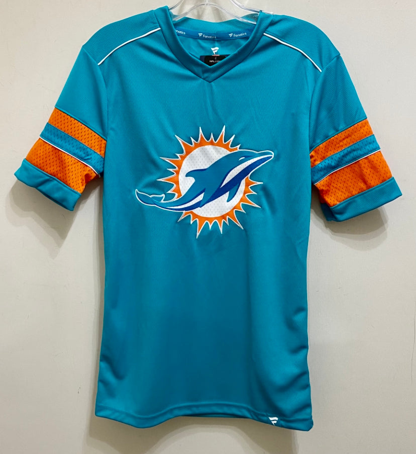 Miami Dolphins Textured Tua Tagovailoa V-Neck Shirt – Aqua