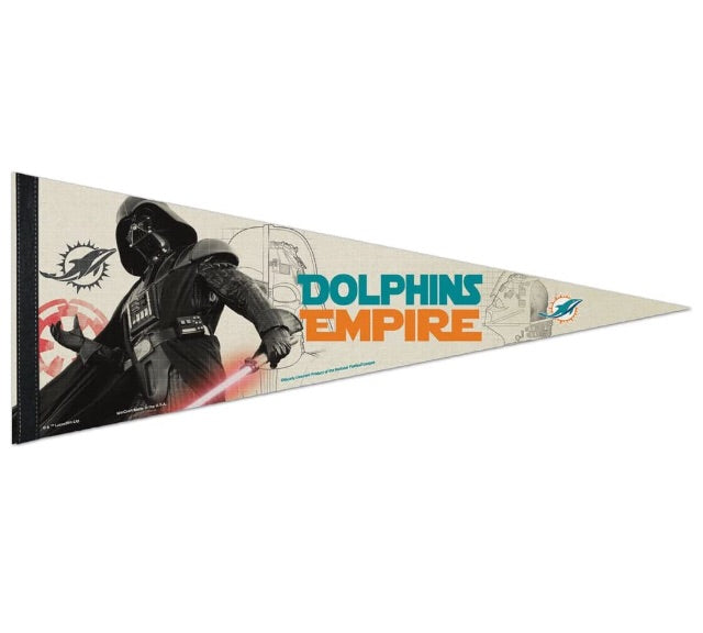 Miami Dolphins Star Wars Empire Premium Pennant